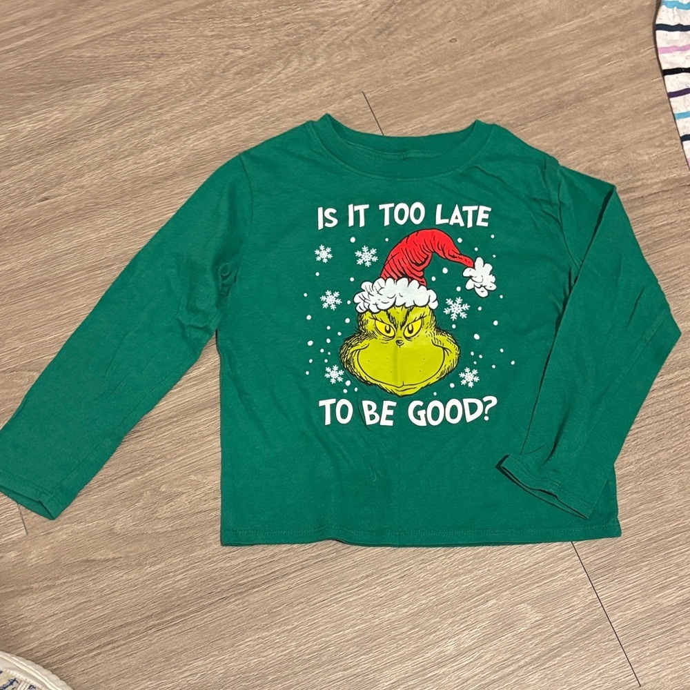 Dr. Seuss Green Grinch Long Sleeve Tee